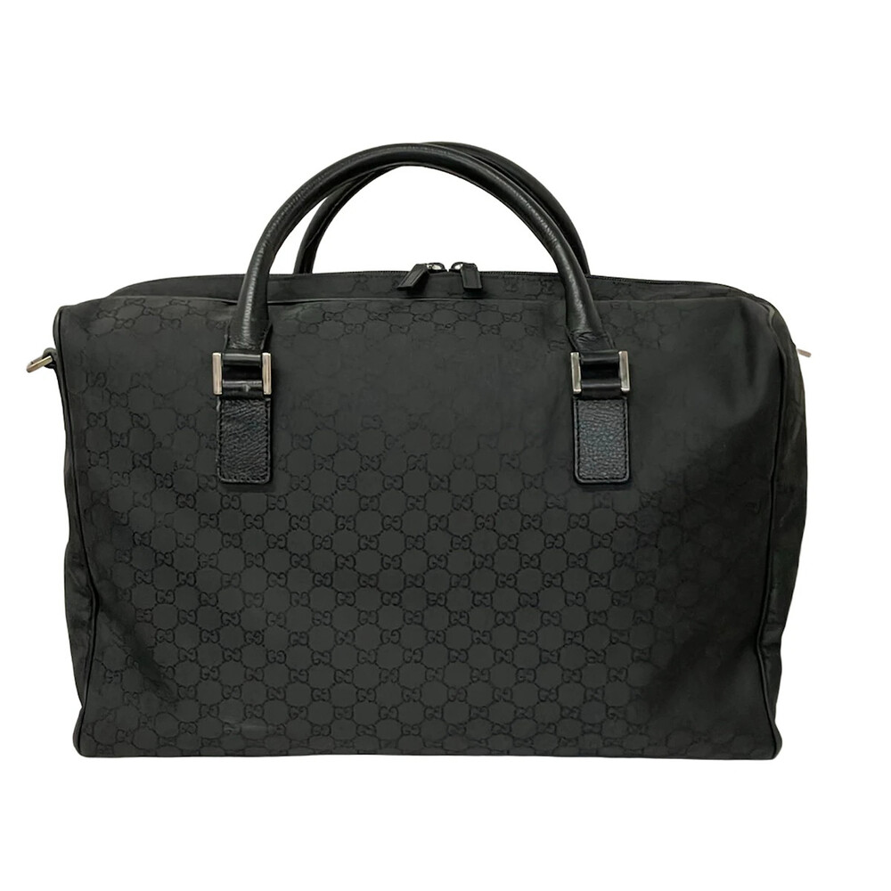 Gucci Gg Black Jacquard Leather Boston #344042G73B